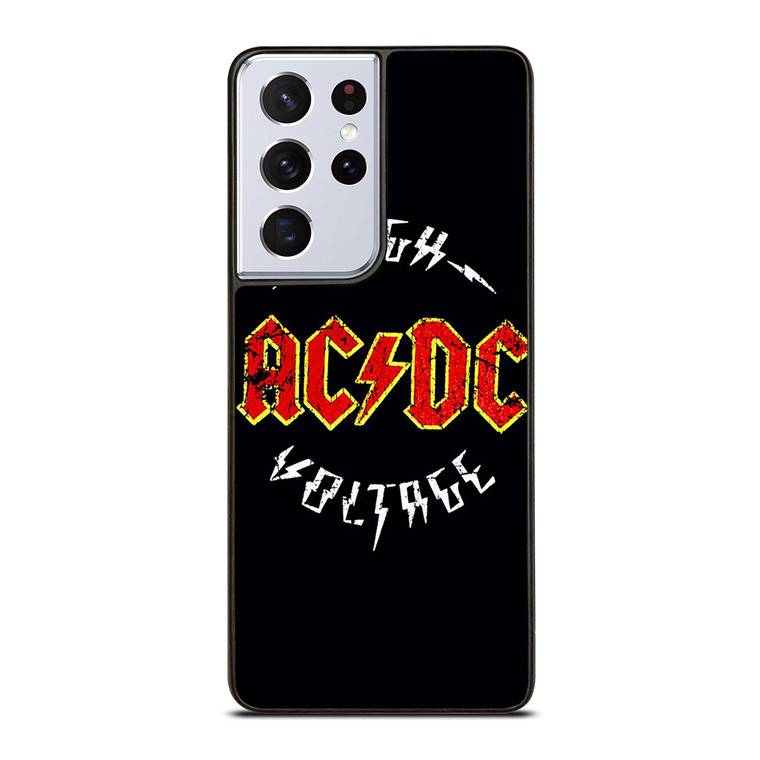 ACDC AC DC BAND HIGH VOLTAGE Samsung Galaxy S21 Ultra Case Cover