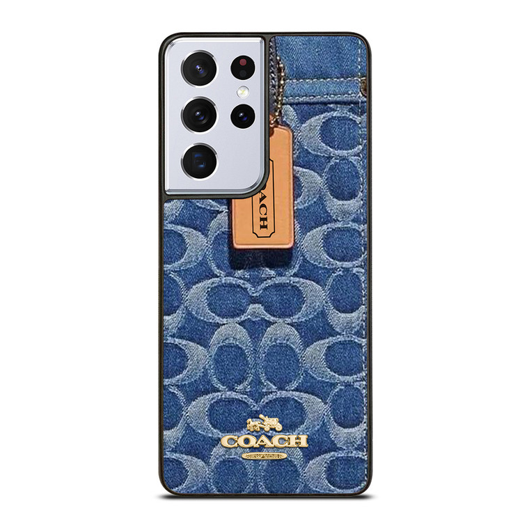 COACH NEW YORK LOGO JEANS BAG Samsung Galaxy S21 Ultra Case Cover