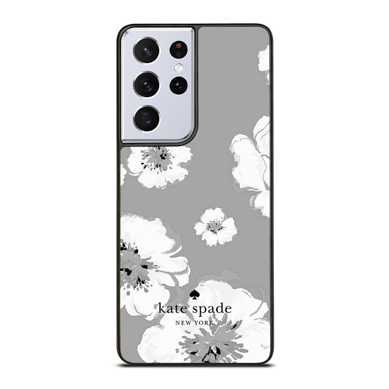 KATE SPADE NEW YORK LOGO FLORAL GRAY Samsung Galaxy S21 Ultra Case Cover