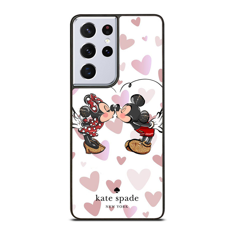 KATE SPADE NEW YORK LOGO MICKEY MINNEY MOUSE DISNEY KISS Samsung Galaxy S21 Ultra Case Cover