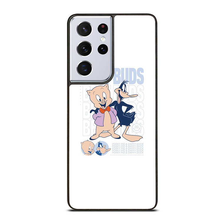 PORKY PIG AND DAFFY DUCKS BEST BUDS Samsung Galaxy S21 Ultra Case Cover PORKY PIG AND DAFFY DUCKS BEST BUDS Samsung Galaxy S21 Ultra Case Cover