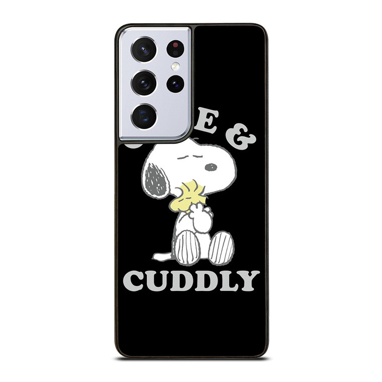 SNOOPY THE PEANUTS CUTE AND CUDDLY Samsung Galaxy S21 Ultra Case Cover