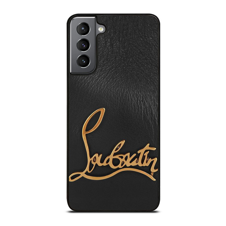 CHRISTIAN LOUBOUTIN LOGO LEATHER Samsung Galaxy S21 Plus Case Cover