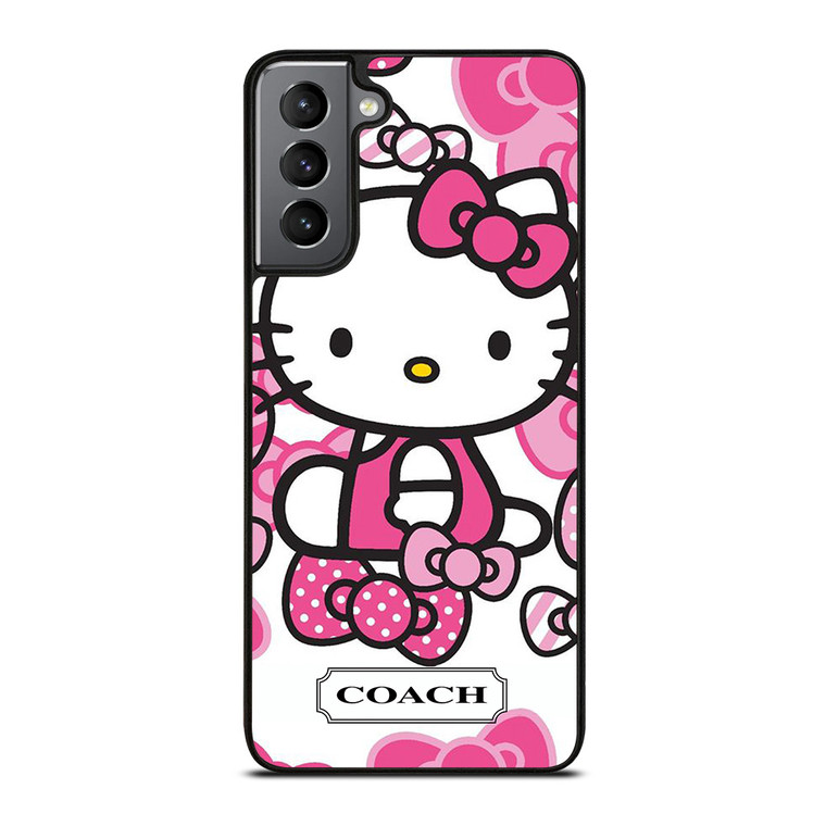 HELLO KITTY COACH NEW YORK PINK Samsung Galaxy S21 Plus Case Cover HELLO KITTY COACH NEW YORK PINK Samsung Galaxy S21 Plus Case Cover