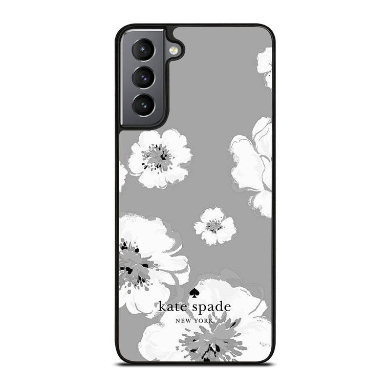 KATE SPADE NEW YORK LOGO FLORAL GRAY Samsung Galaxy S21 Plus Case Cover