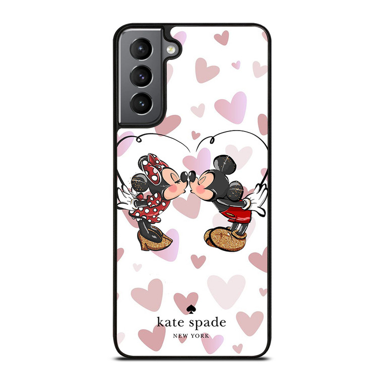 KATE SPADE NEW YORK LOGO MICKEY MINNEY MOUSE DISNEY KISS Samsung Galaxy S21 Plus Case Cover