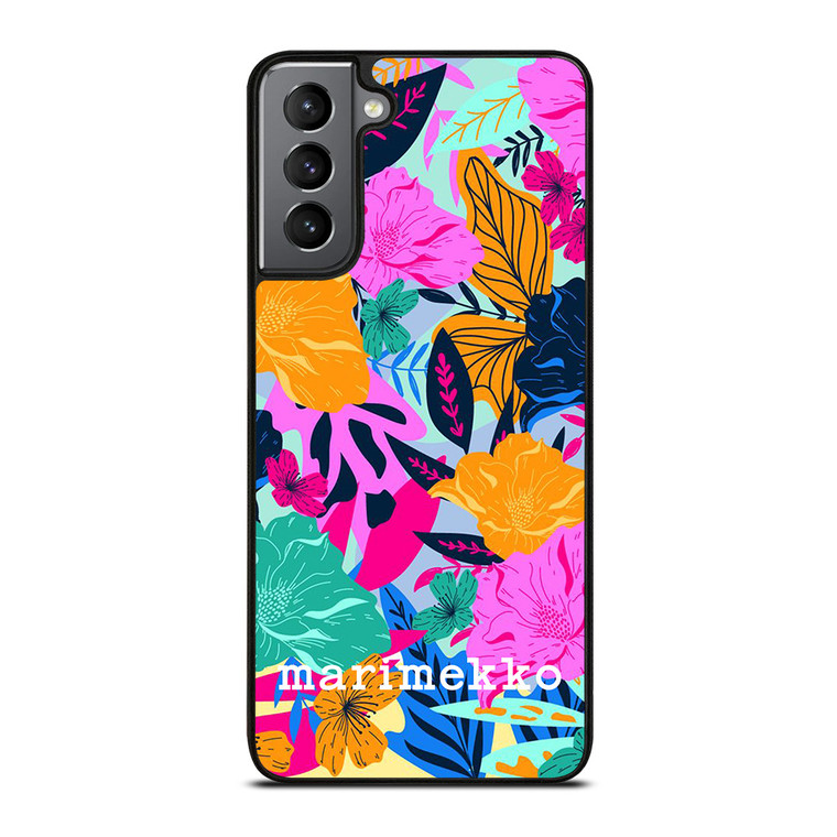MARIMEKKO FLOWER COLORFUL PATTERN Samsung Galaxy S21 Plus Case Cover