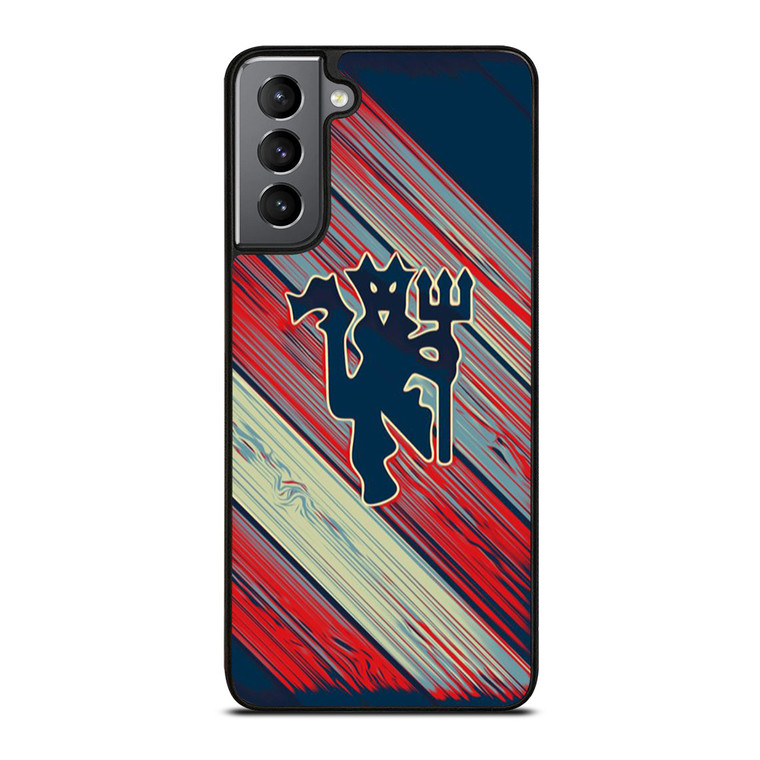 RED DEVILS MANCHESTER UNITED FC FOOTBALL CLUB LOGO Samsung Galaxy S21 Plus Case Cover