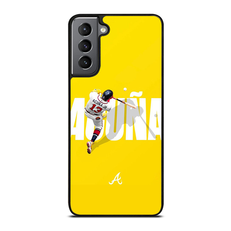 RONALD ACUNA JR ATLANTA BRAVES 13 Samsung Galaxy S21 Plus Case Cover