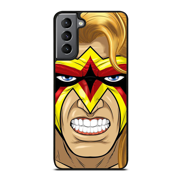 ULTIMATE WARRIOR WWE FACE CARTOON Samsung Galaxy S21 Plus Case Cover