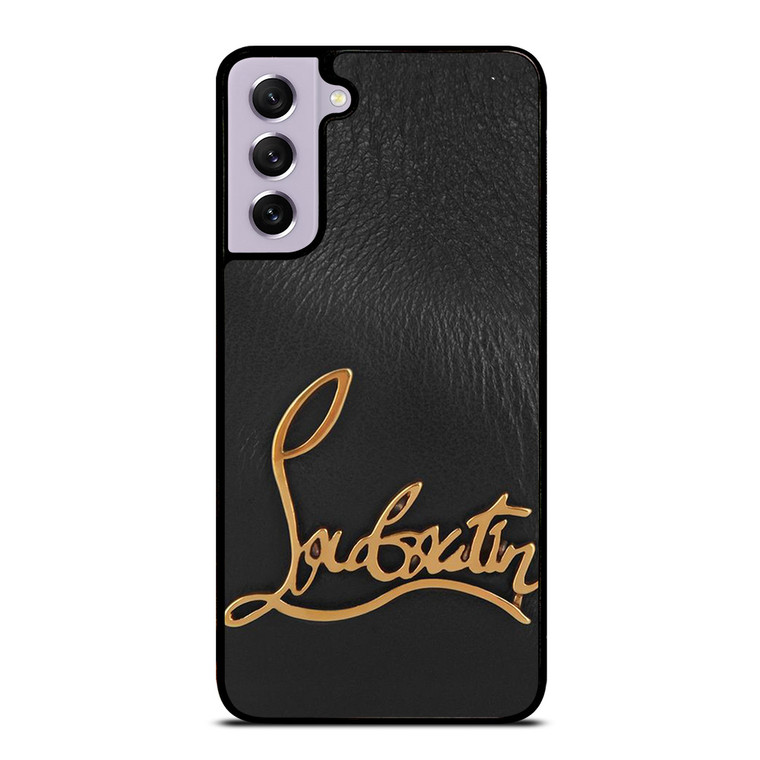 CHRISTIAN LOUBOUTIN LOGO LEATHER Samsung Galaxy S21 FE Case Cover
