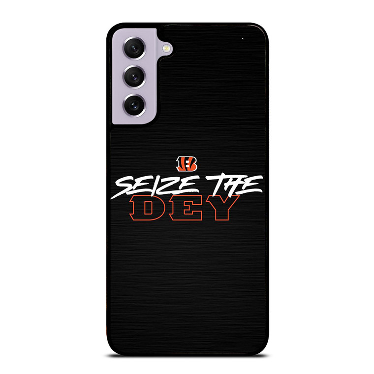 CINCINNATI BENGALS LOGO FOOTBALL TEAM SEIZE THE DEY Samsung Galaxy S21 FE Case Cover