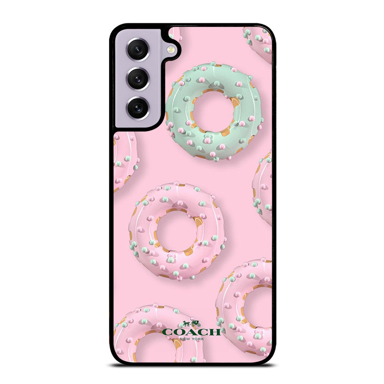 COACH NEW YORK LOGO DONUTS ICON Samsung Galaxy S21 FE Case Cover