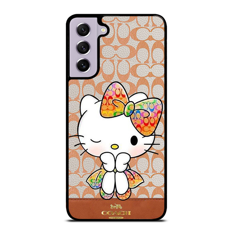 COACH NEW YORK LOGO HELLO KITTY Samsung Galaxy S21 FE Case Cover