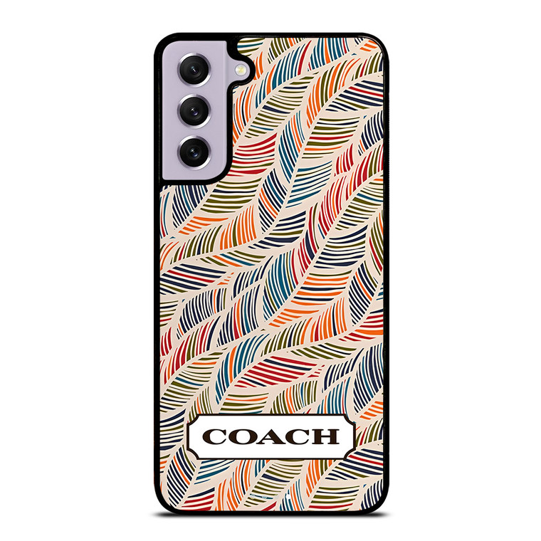 COACH NEW YORK LOGO MONOGRAM SEAMLESS PATTERN Samsung Galaxy S21 FE Case Cover
