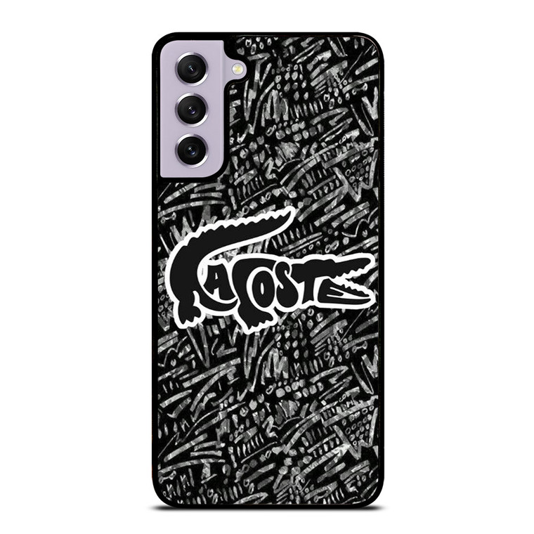 LACOSTE LOGO BLACK AND WHITE Samsung Galaxy S21 FE Case Cover