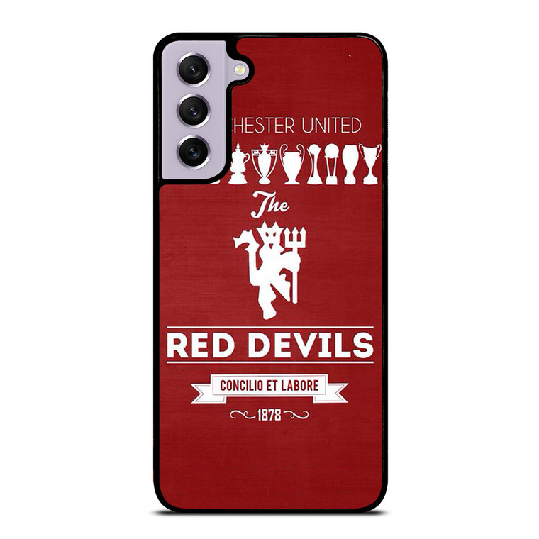 MANCHESTER UNITED FC LOGO FOOTBALL RED DEVILS Samsung Galaxy S21 FE Case Cover