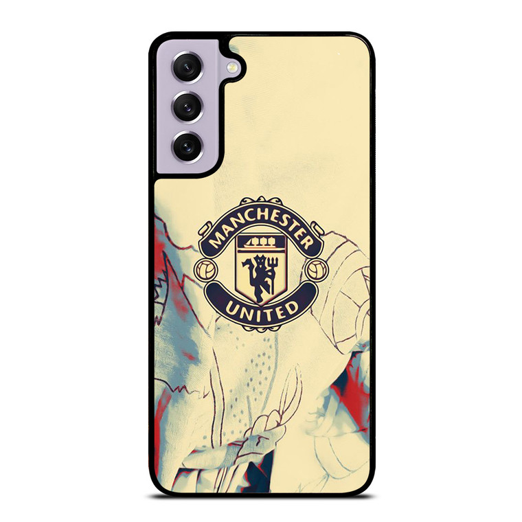 RED DEVILS MANCHESTER UNITED FC LOGO Samsung Galaxy S21 FE Case Cover