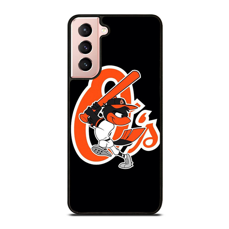 BALTIMORE ORIOLES LOGO BASEBALL TEAM MASCOT Samsung Galaxy S21 Case Cover