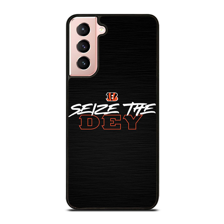 CINCINNATI BENGALS LOGO FOOTBALL TEAM SEIZE THE DEY Samsung Galaxy S21 Case Cover