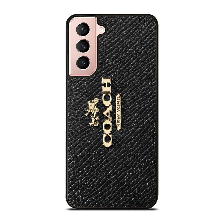 COACH NEW YORK LOGO ON BLACK WALLET Samsung Galaxy S21 Case Cover