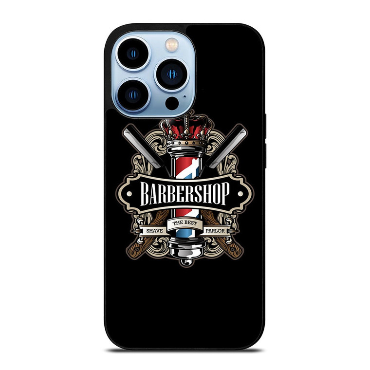 BARBERSHOP POLE HAIR CUT LOGO iPhone 13 Pro Max Case Cover