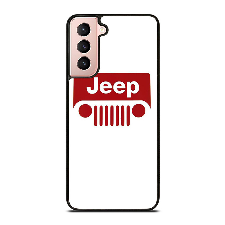 JEEP CAR LOGO RED Samsung Galaxy S21 Case Cover JEEP CAR LOGO RED Samsung Galaxy S21 Case Cover