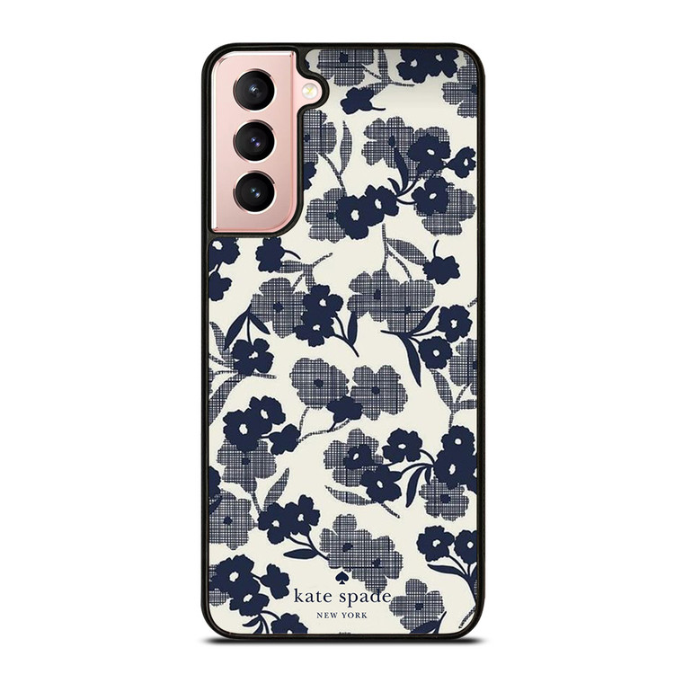 KATE SPADE NEW YORK BLUE FLORAL Samsung Galaxy S21 Case Cover KATE SPADE NEW YORK BLUE FLORAL Samsung Galaxy S21 Case Cover