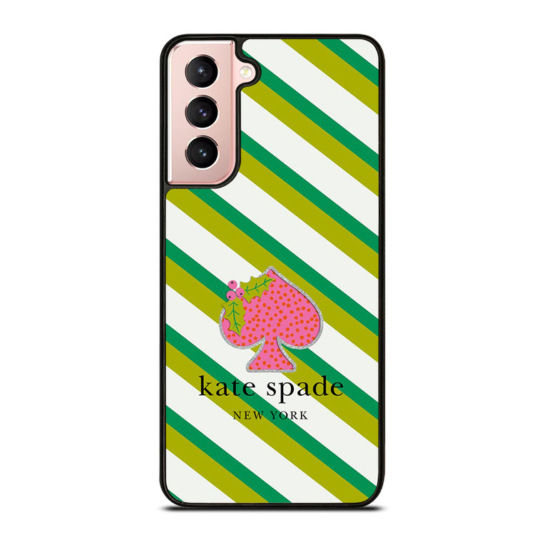 KATE SPADE NEW YORK LOGO FRUITY GREEN Samsung Galaxy S21 Case Cover