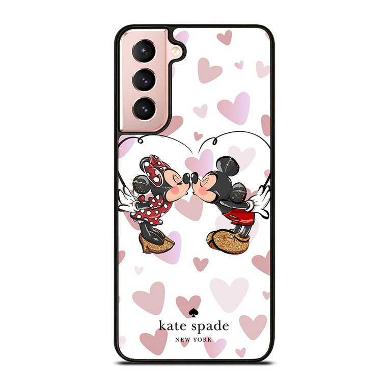 KATE SPADE NEW YORK LOGO MICKEY MINNEY MOUSE DISNEY KISS Samsung Galaxy S21 Case Cover