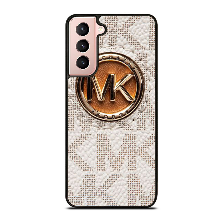 MICHAEL KORS LOGO MK WHITE Samsung Galaxy S21 Case Cover