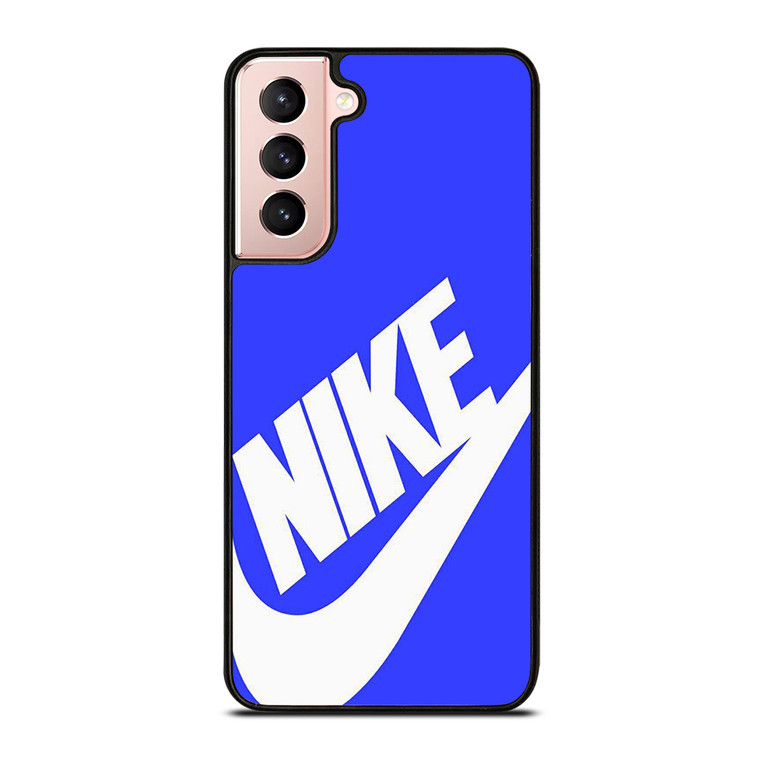 NIKE LOGO BLUE Samsung Galaxy S21 Case Cover NIKE LOGO BLUE Samsung Galaxy S21 Case Cover