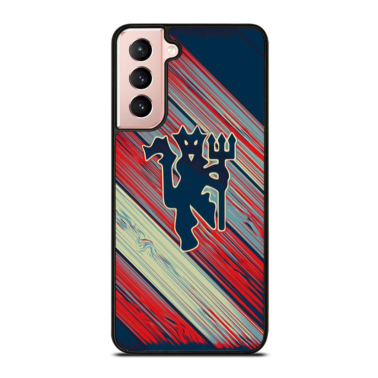 RED DEVILS MANCHESTER UNITED FC FOOTBALL CLUB LOGO Samsung Galaxy S21 Case Cover