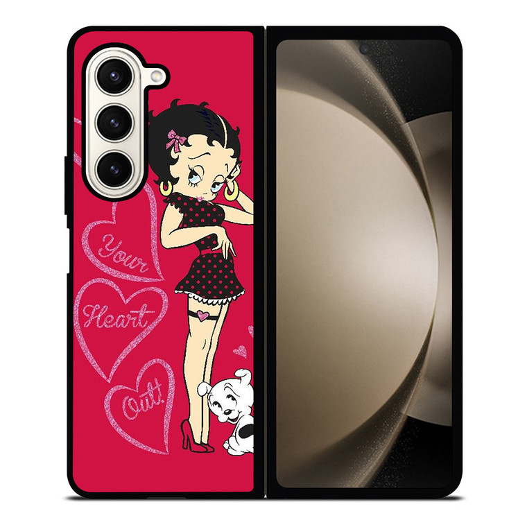 BETTY BOOP EAT YOUR HEART Samsung Galaxy Z Fold 5 Case Cover