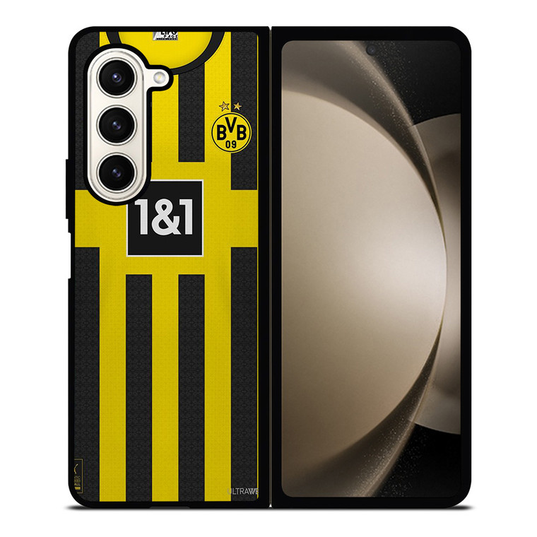 BORUSSIA DORTMUND BVB FOOTLBALL JERSEY Samsung Galaxy Z Fold 5 Case Cover
