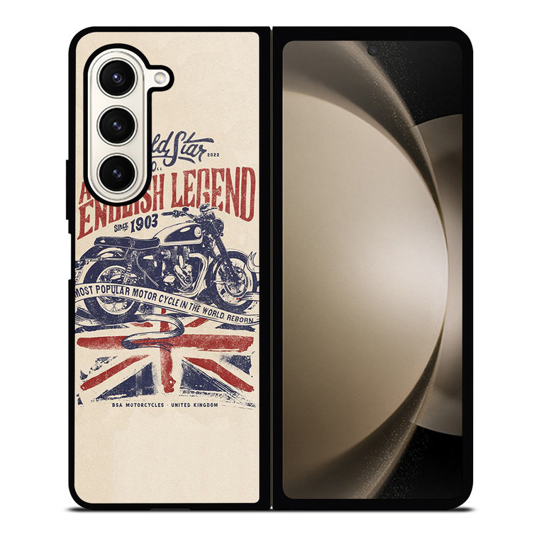 BSA MOTORCYCLE BRITISH GOLD STAR Samsung Galaxy Z Fold 5 Case Cover BSA MOTORCYCLE BRITISH GOLD STAR Samsung Galaxy Z Fold 5 Case Cover