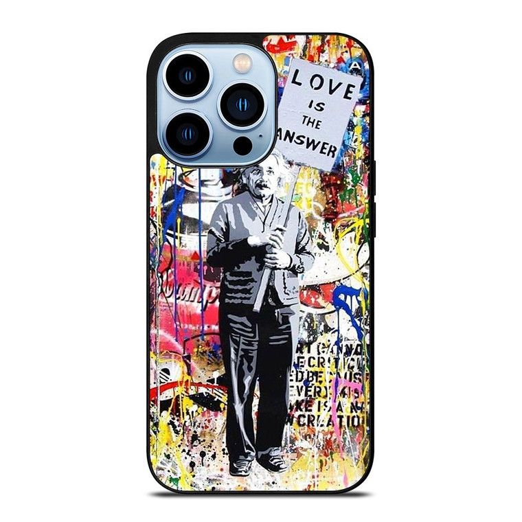 BANKSY EINSTEIN GRAFFITI iPhone 13 Pro Max Case Cover