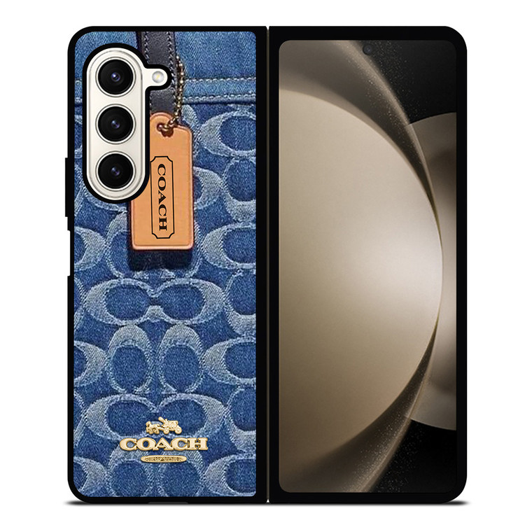 COACH NEW YORK LOGO JEANS BAG Samsung Galaxy Z Fold 5 Case Cover