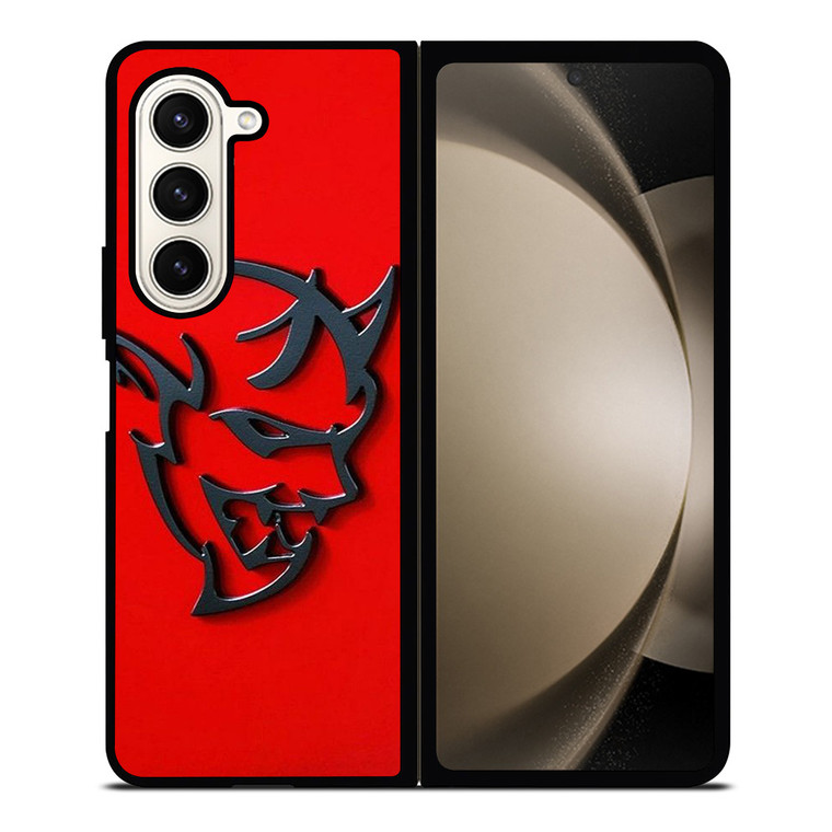 DODGE DEMON LOGO RED Samsung Galaxy Z Fold 5 Case Cover