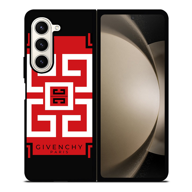 GIVENCHY PARIS RED LOGO Samsung Galaxy Z Fold 5 Case Cover