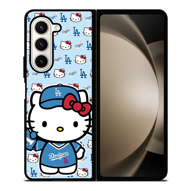 HELLO KITTY LA DODGERS LOS ANGELES BASEBALL Samsung Galaxy Z Fold 5 Case Cover