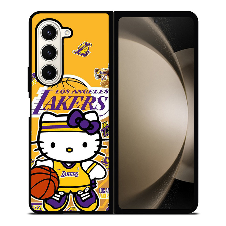 HELLO KITTY LA LAKERS KOBE BRYANT Samsung Galaxy Z Fold 5 Case Cover
