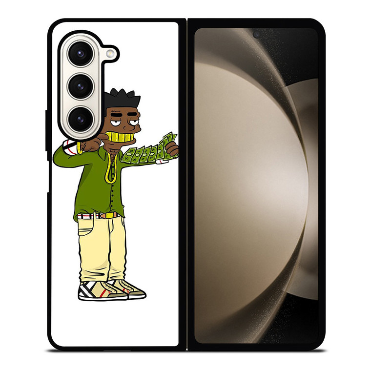 KODAK BLACK CARTOON MONEY Samsung Galaxy Z Fold 5 Case Cover