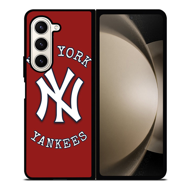 NEW YORK YANKEES BASEBALL LOGO RED Samsung Galaxy Z Fold 5 Case Cover