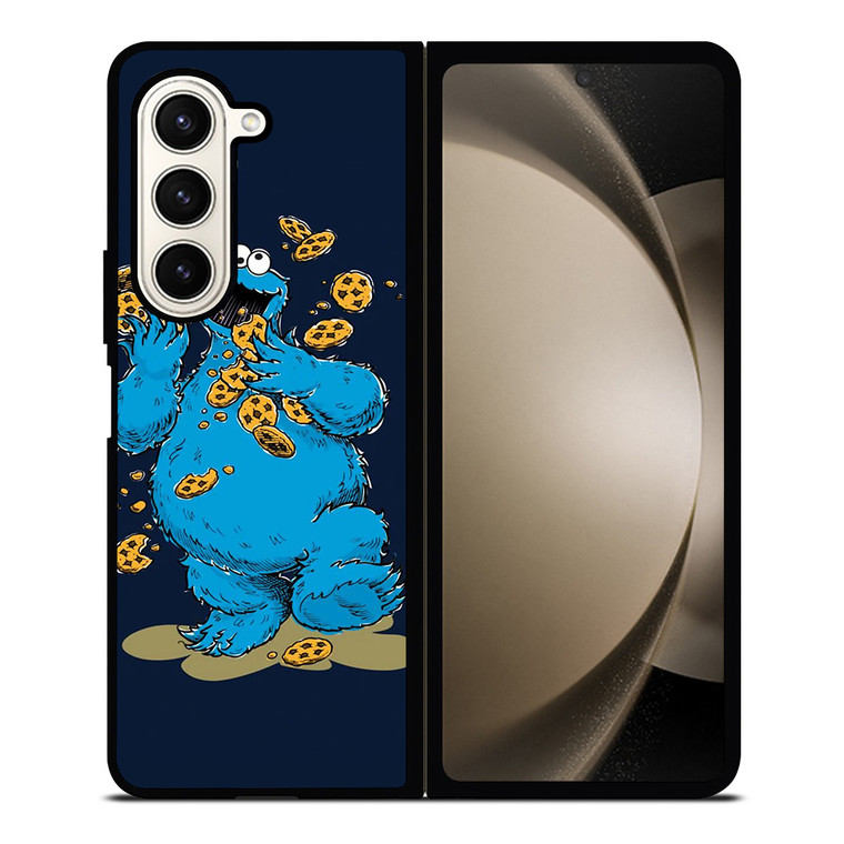 SESAME STREET COOKIE MONSTER Samsung Galaxy Z Fold 5 Case Cover
