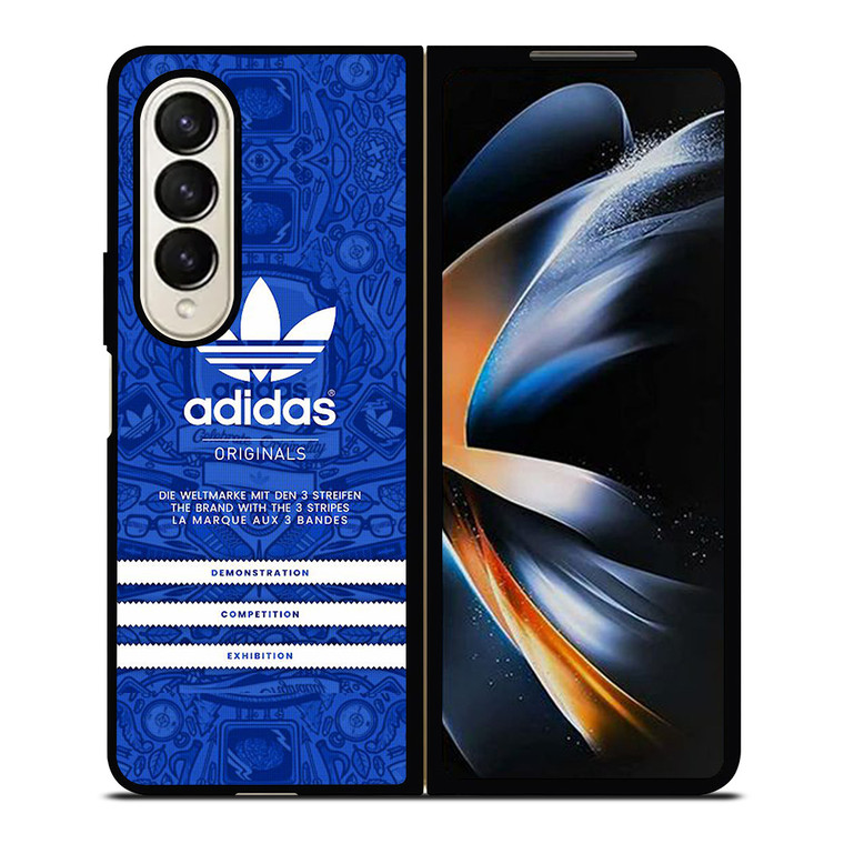 ADIDAS LOGO ORIGINALS BLUE Samsung Galaxy Z Fold 4 Case Cover