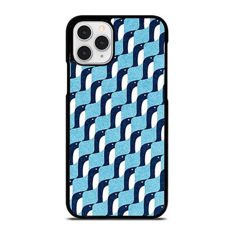 BLUE PENGUINS PATTERN iPhone 11 Pro Case Cover