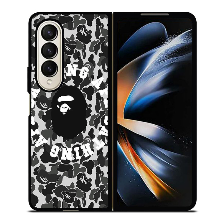 BAPE THING APE CAMO Samsung Galaxy Z Fold 4 Case Cover