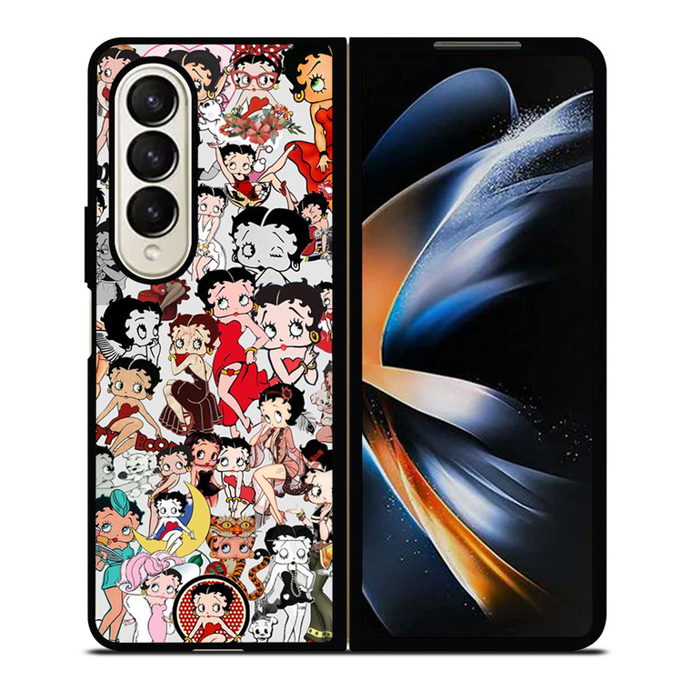 BETTY BOOP CARTOON COLLAGE Samsung Galaxy Z Fold 4 Case Cover