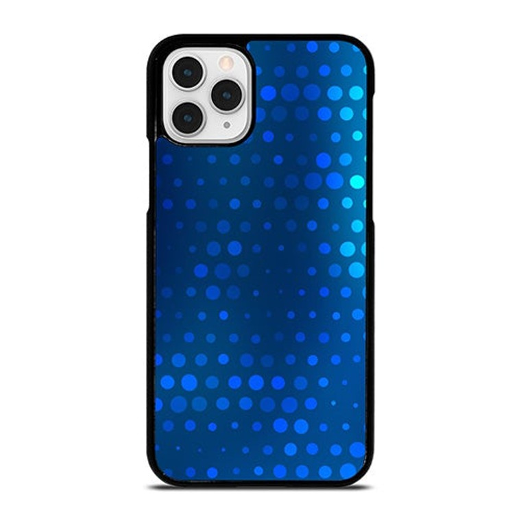 BLUE GRADIENT HALFTONE PATTERN iPhone 11 Pro Case Cover